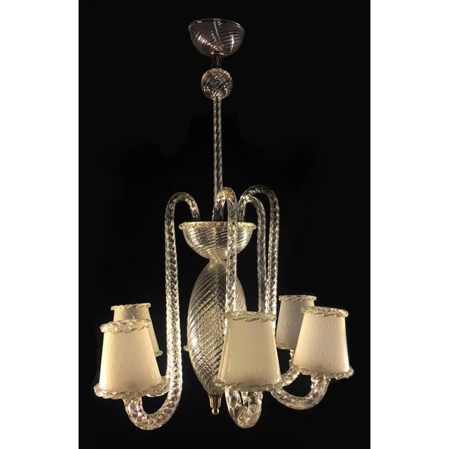 Vintage Chandelier in Murano, 1940s For Sale - Image 10 of 18