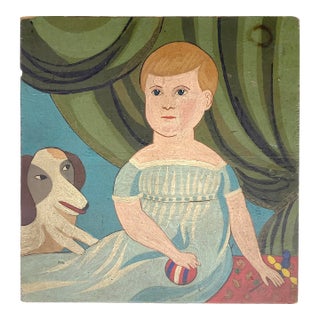 Circa 1970 Portrait Titled "John" by Karl Mann on Wood For Sale