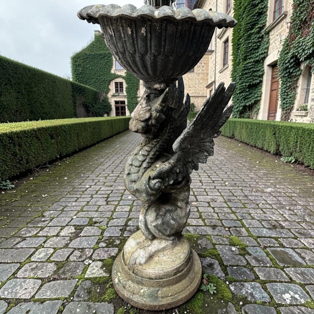 Griffin Garden Vases, 1920s, Set of 2 For Sale - Image 3 of 6