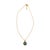 Early 21st Century Green Enamel Evil Eye Minimalist Gold Protective Necklace For Sale - Image 5 of 8
