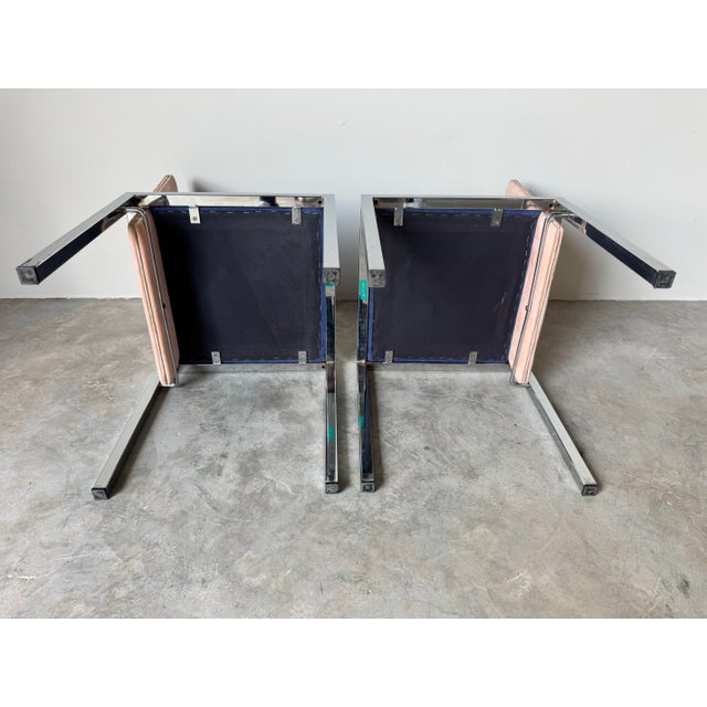 1980s Italian Postmodern Saporiti Accent Chairs – A Pair For Sale - Image 12 of 12