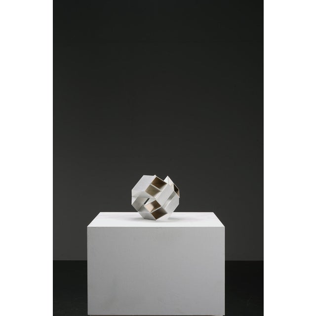 Margot Zanstra, Geometric Abstract Sculpture, 1970s, Steel For Sale - Image 14 of 15