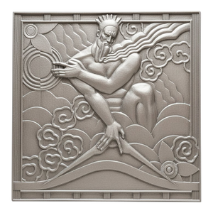 Monumental Art Deco Zeus Bas Relief Panel — After Lee Lawrie, Rockefeller Center — Limited Edition