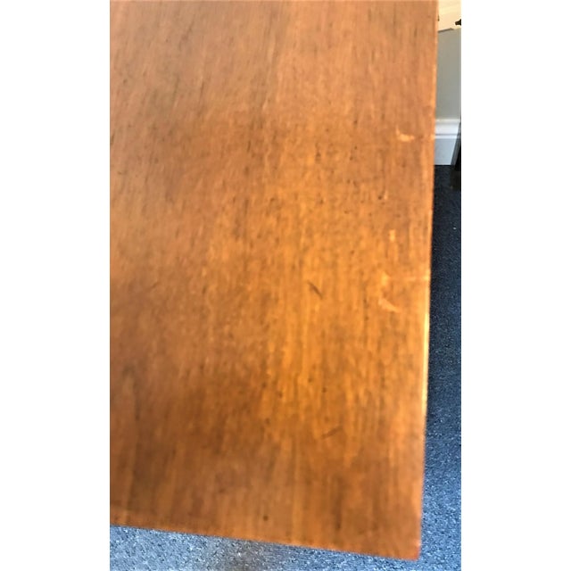 Brown Vintage Mid Century Modern Half Cabinet With Side Platform and Cushion in the Style of Renzo Rutili For Sale - Image 8 of 13