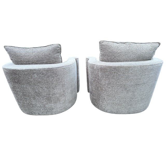 Bernhardt Tara Swivel Arm Chair - A Pair For Sale In Indianapolis - Image 6 of 14