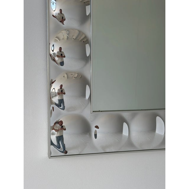 Glass Vintage Large-Scale Op-Art Mirror by Turner, Circa 1960s-70s For Sale - Image 7 of 18
