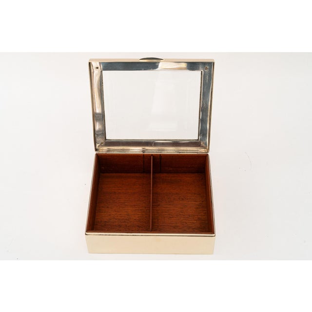 Vintage Brass Cigar Box, 1920s For Sale - Image 11 of 13