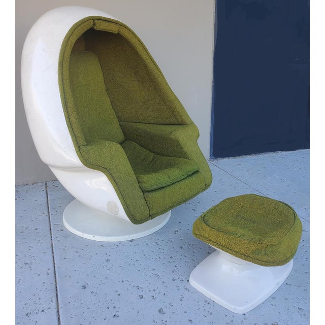 Original 1960s Lee West "Lee Music Chamber" Stereo Chair With Built-in Speakers For Sale - Image 4 of 16