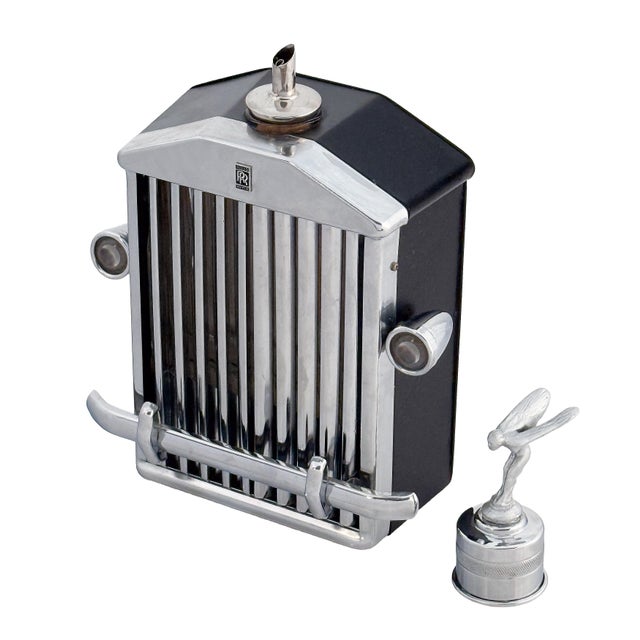 Mid 20th Century Rolls Royce Radiator - Vintage Novelty Drinks Flask Decanter Music Box For Sale - Image 9 of 15