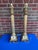 Vintage Italian Florentine Carved Wood Column Lamps W/ Lucite Bases For Sale - Image 9 of 15