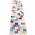 Colorful and distinctive Bohemian Modern sofa or media table featuring a long, narrow rectangular top inset with an array...