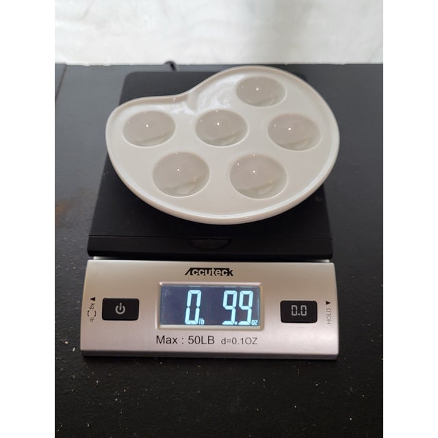White Porcelain Escargot Baking Dish France For Sale - Image 12 of 13