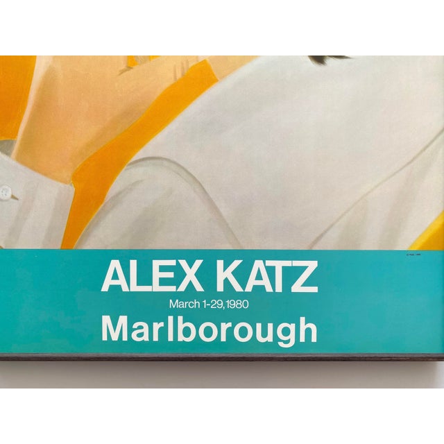 Alex Katz Vintage 1980 Pop Art Lithograph Print Framed Large Modernist Exhibition Poster " Red Band " 1978 For Sale - Image 10 of 17
