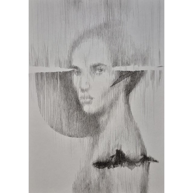 Rafal Kolinski, Faces, Portrait, Original Ink Drawing on Paper, 2026 For Sale - Image 6 of 6