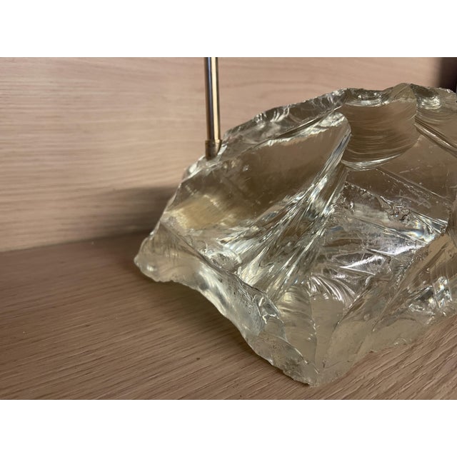 Art Deco Cut Glass Table Lamp by Jean-Michel Frank, 1930s For Sale - Image 9 of 10