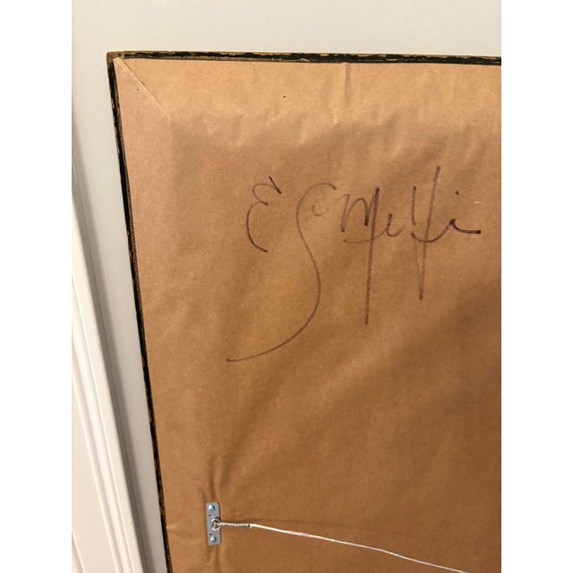 Large Graffiti-Style Modern Painting in Vintage Frame. “X” For Sale - Image 10 of 11