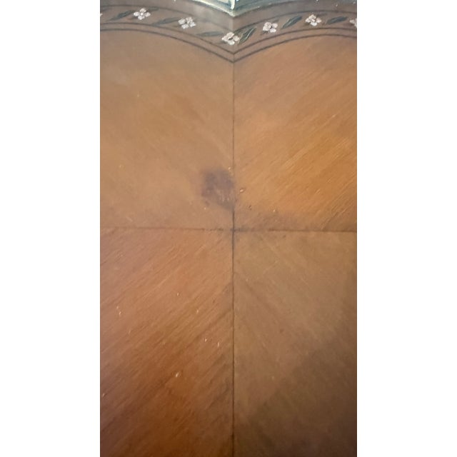 Theodore Alexander Hand-Painted Quatrefoil Accent Table With Brass Gallery For Sale - Image 9 of 13