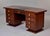 Wood French Art Deco Mahogany Executive Desk With Inset Leather Writing Surface, Circa 1930s For Sale - Image 7 of 13