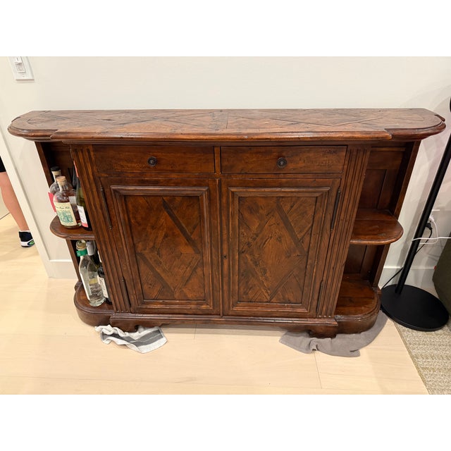 Theodore Alexander Wood Sideboard / Bar For Sale - Image 9 of 9