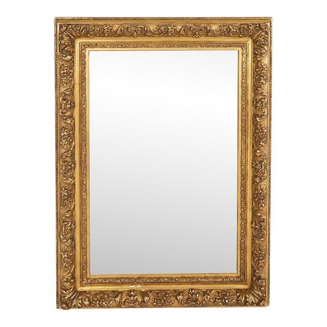 Fine Antique Gilt Barbizon Frame Fitted as a Mirror For Sale