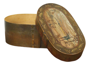 Folk Art Painted Bentwood Box