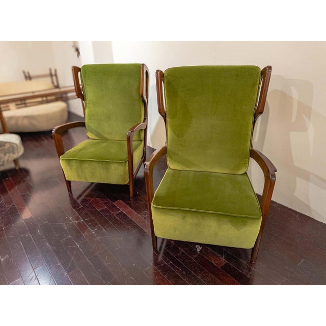 Mid-Century Modern Gio Ponti Lounge Chairs For Sale - Image 3 of 8