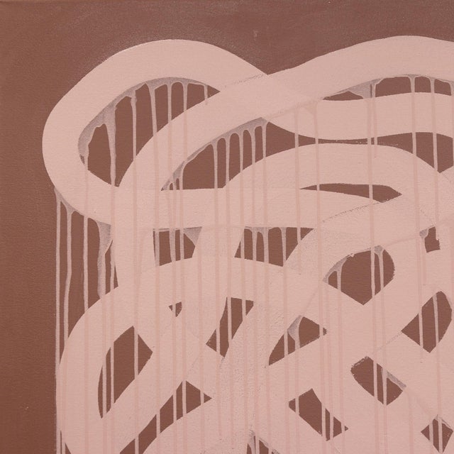 Textile Fruity Ramen Alchemy: The Answer Is Within - Large Original Contemporary Modern Abstract Mixed Media Painting by Jason DeMeo For Sale - Image 7 of 9