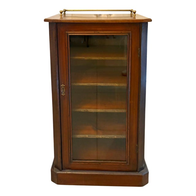 Antique Victorian Mahogany Sheet Music Cabinet, 1880s For Sale