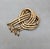Metal Vintage 1960s Signed Monet Goldtone Fringe Brooch For Sale - Image 7 of 7