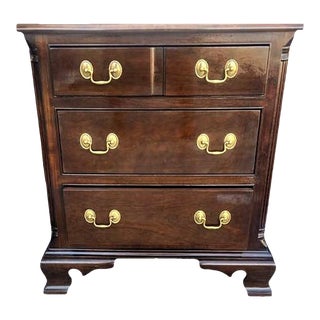 Stickley Chippendale Cherry Wood Nightstand Made in 1985 For Sale