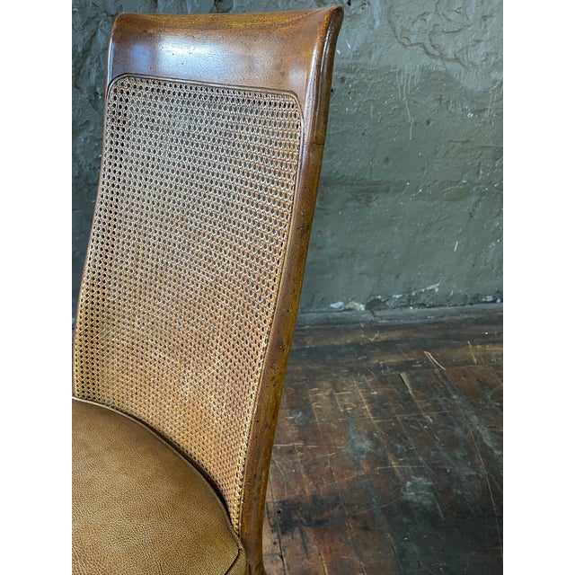 1970s Mid Century Wellington Park by Drexel Heritage Oak Cane Back