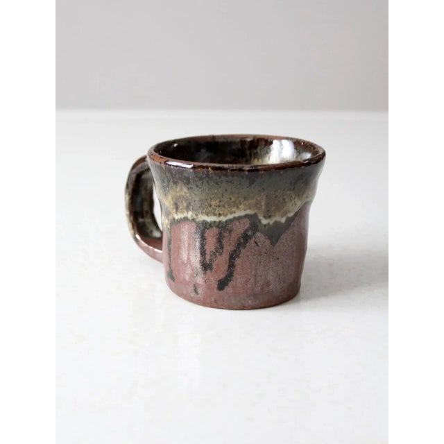 Late 20th Century Vintage Studio Pottery Mug For Sale - Image 5 of 11