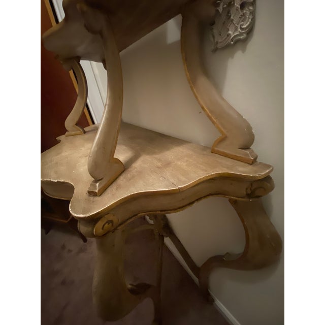 French Vintage Louis XV Style Gold Gilded Wooden 3 Tier Etagere For Sale - Image 3 of 5