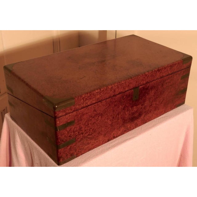 Early 19th century Pollard oak Campaign writing slope or lap desk This is a very rare piece, it is a Campaign writing...