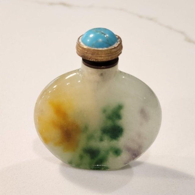 Late Qing–Republic Chinese Mottled Peking Glass Snuff Bottle For Sale - Image 10 of 18