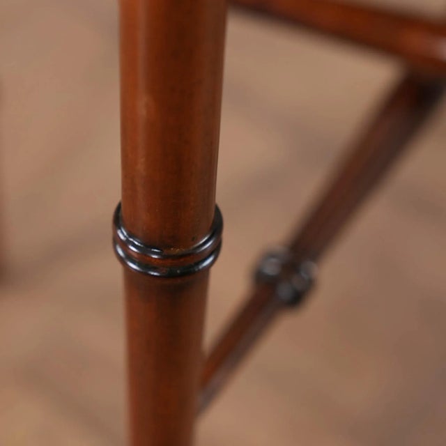 Brown Niagara Furniture Leather Top Nesting Tables - Set of 3 For Sale - Image 8 of 12