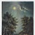 Figurative Vintage Folk Art Moonlit Nocturne Riverscape With Figures in a Boat, Signed (Oil on Board) For Sale - Image 3 of 4