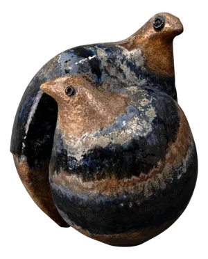Double-Headed Vase by Eva Fritz Lindner for Karlsruhe Majolica, 1960s