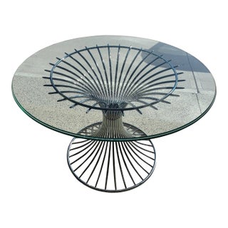 1970s Margot Round Chrome Dining Table Attributed to Gastone Rinaldi For Sale