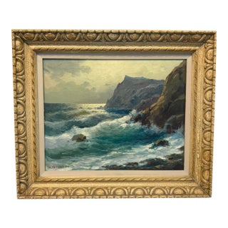 Seascape Oil on Canvas For Sale