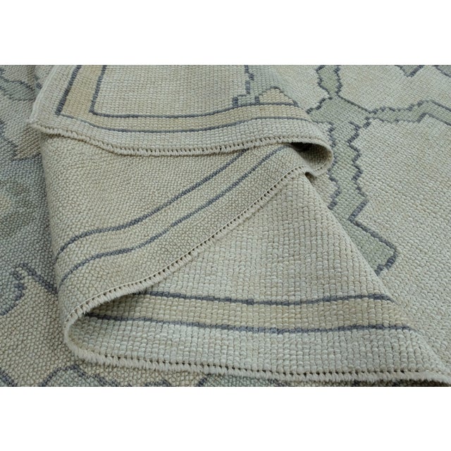 Textile Turkish Oushak Rug 10'4" x 13'7" #18083 For Sale - Image 7 of 8