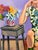 American Modernism Painting - Floral Dress, Signed For Sale - Image 4 of 9