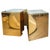 Mid 20th Century Pair of Large Brass Cube Side Tables For Sale - Image 13 of 13