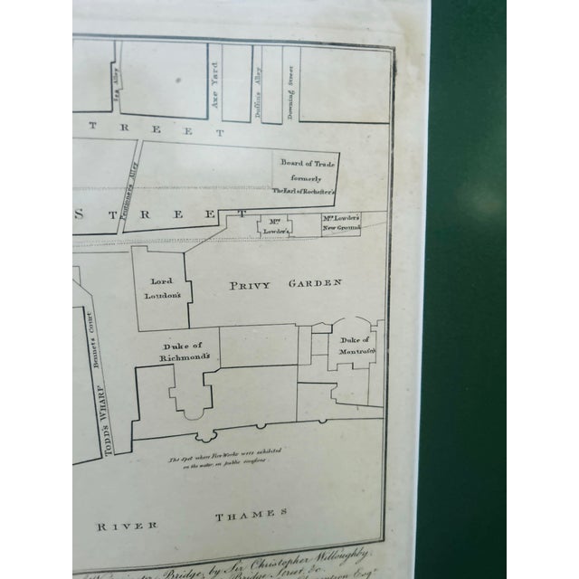 1807 J. T. Smith Framed Westminster London Map Engravings - Pair For Sale - Image 6 of 12