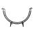 Mid to Late 20th Century Forged Wrought Iron Log Holder For Sale