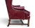 Vintage Burgundy Leather Wingback Chair With Brass Nailhead Trim by Baker For Sale - Image 9 of 18