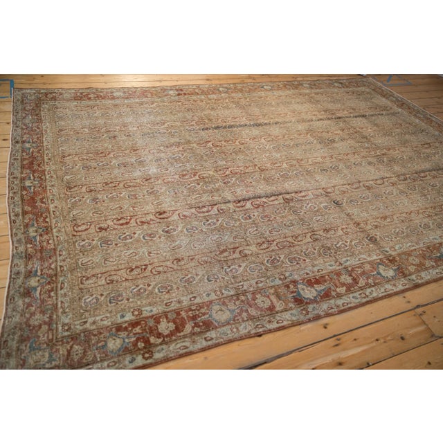 Vintage Distressed Qom Carpet - 7'5" X 10'4" For Sale - Image 12 of 12