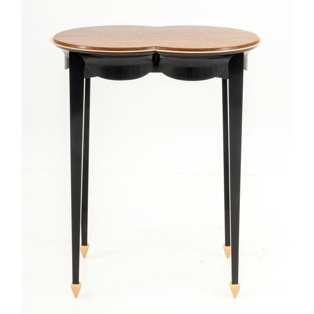 Black John Dunnigan "Versailles" Dressing Table & Stool For Sale - Image 8 of 8