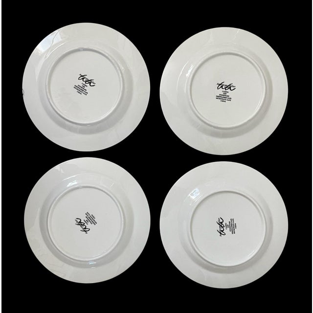 Late 20th Century American Atelier Casino 5269 Porcelain 8" Salad or Snack Plates. Playing Cards - Set of 8 For Sale - Image 4 of 9
