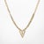 Modern 80s Vintage 0.75ct Diamond Necklace 18k Yellow Gold 16" Choker Estate Jewelry For Sale - Image 3 of 3